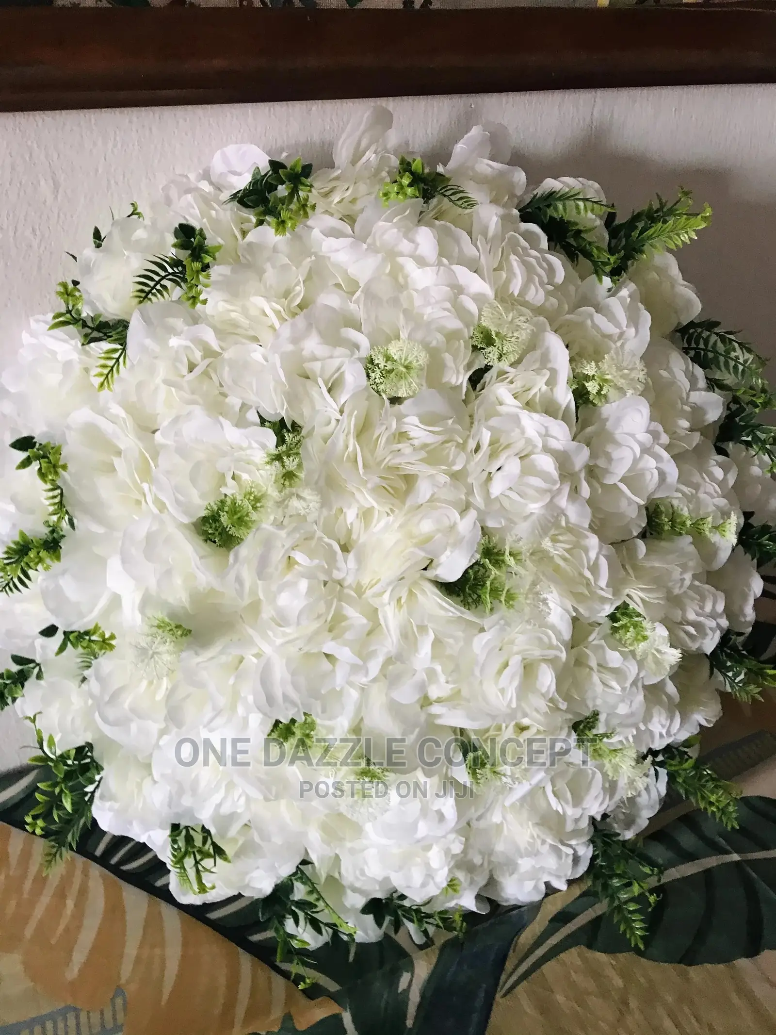 Cream Funeral Wreath