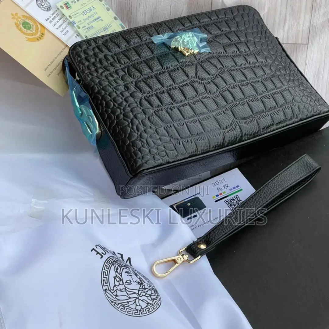Original Versace Leather Hand Purse Collections