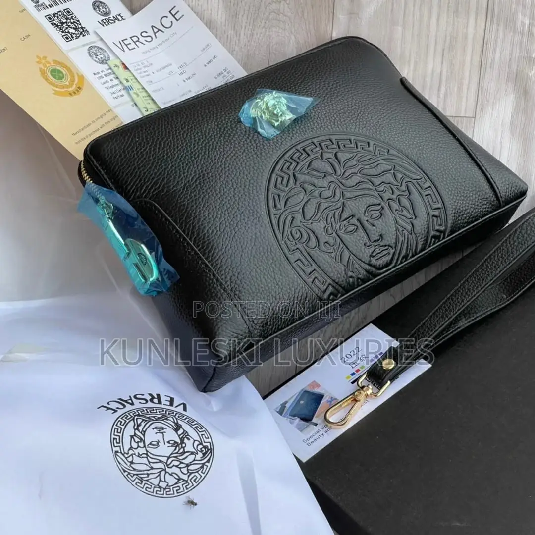 Original Versace Leather Hand Purse Collections