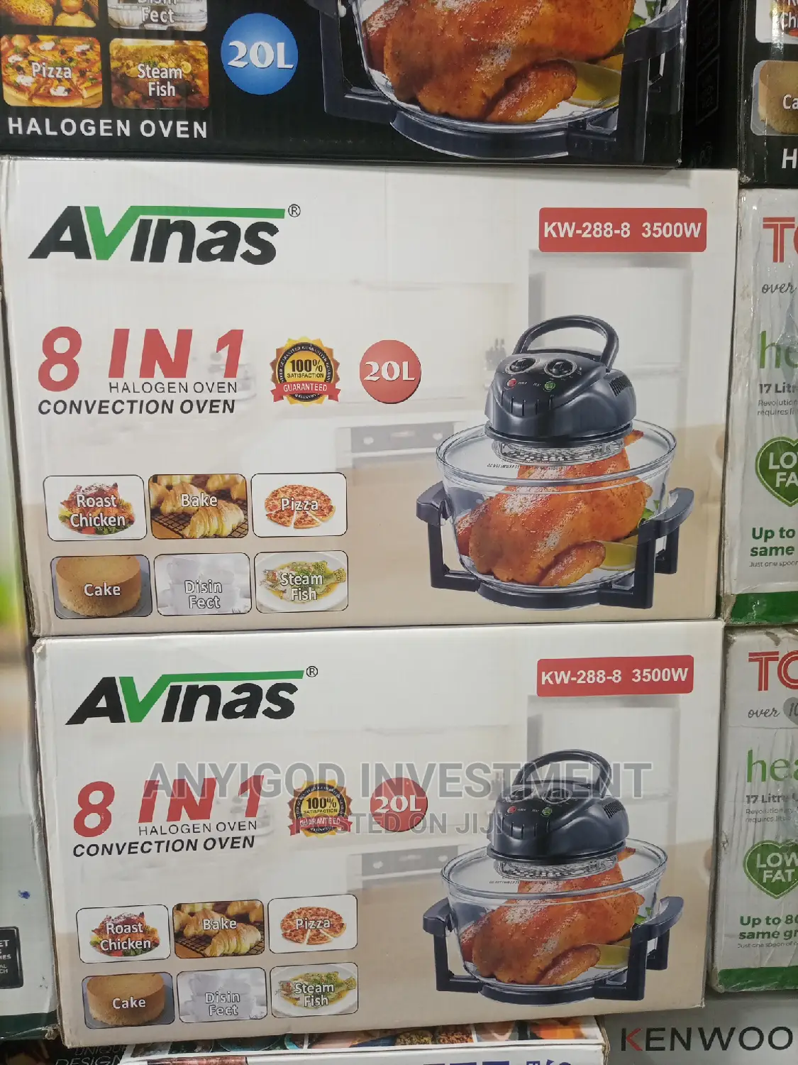 Avinas 8-1 Convention Halogen Oven + Air Fryer 20L