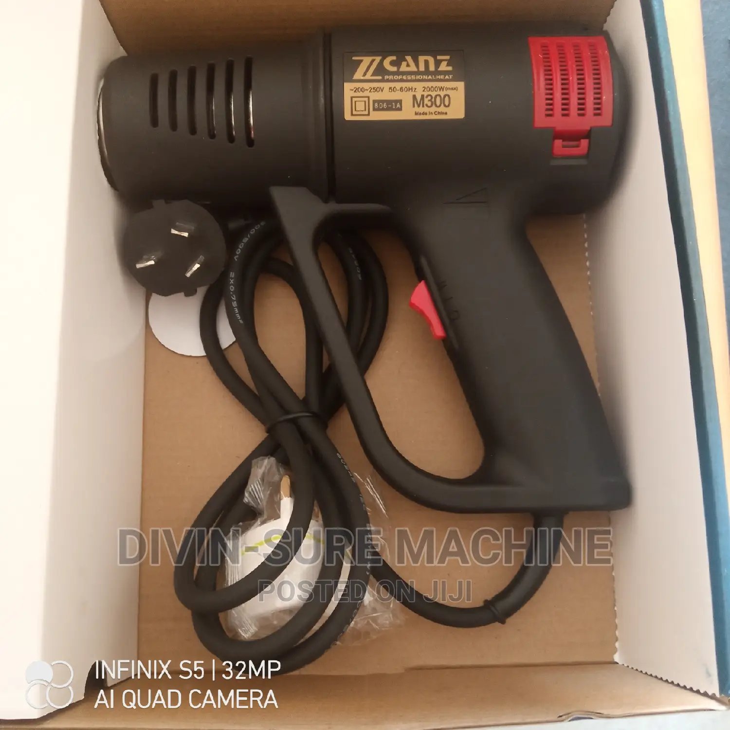 Industrial Heat Gun – Hot Air Blower for Shrink Wrapping