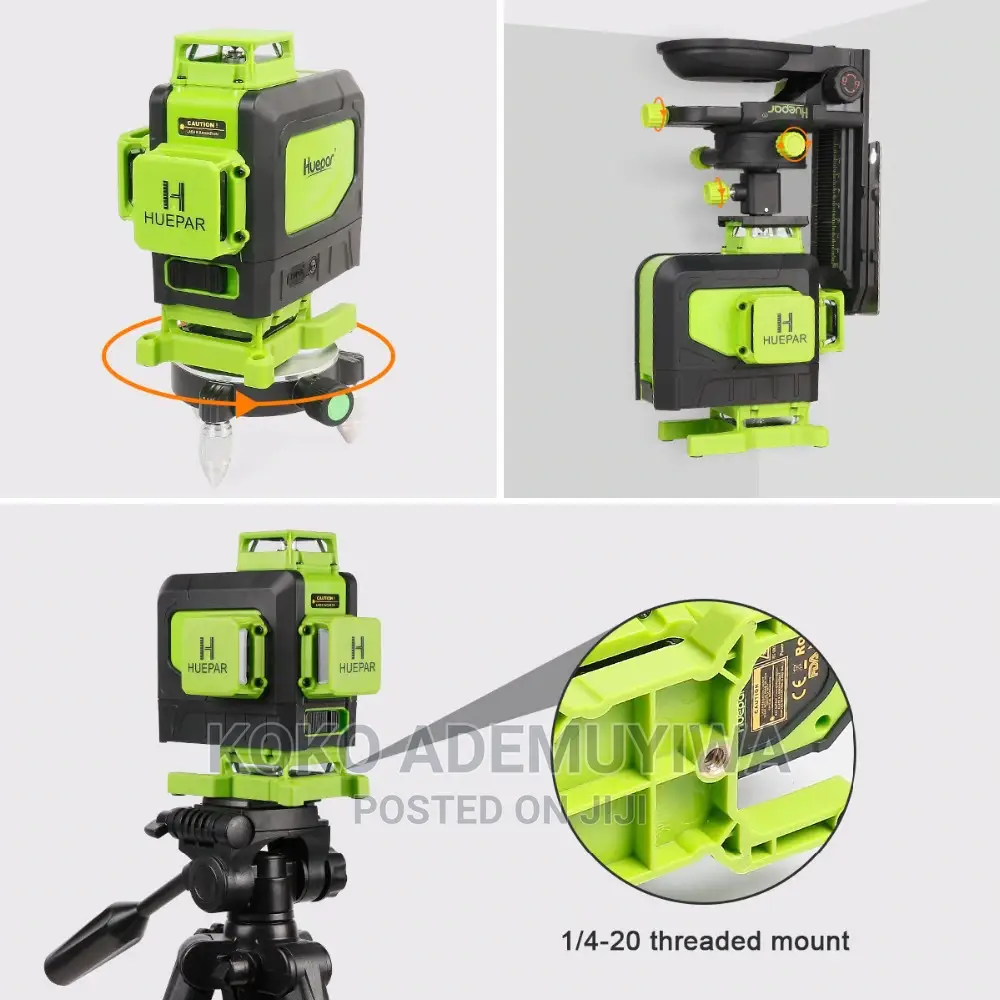 Huepar 4D 16 Lines Outdoor Laser Level With Receier