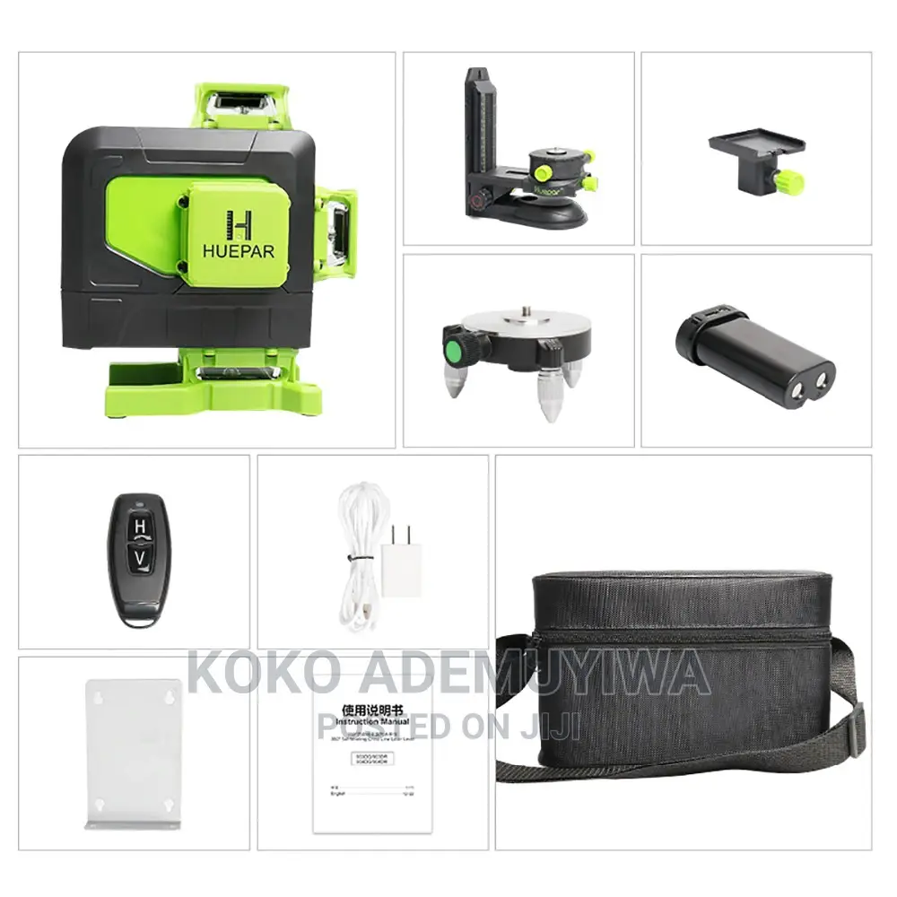 Huepar 4D 16 Lines Outdoor Laser Level With Receier