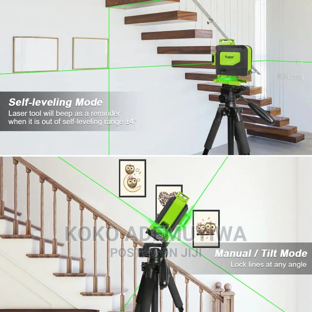 Huepar 4D 16 Lines Outdoor Laser Level With Receier