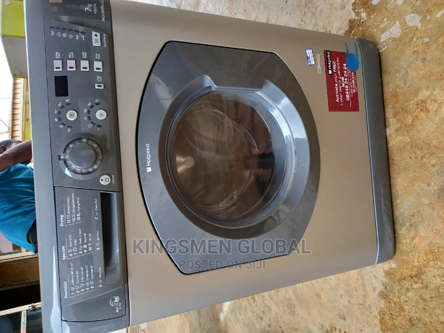 7kg/1400rpm Hotpoint Washer and Dryer
