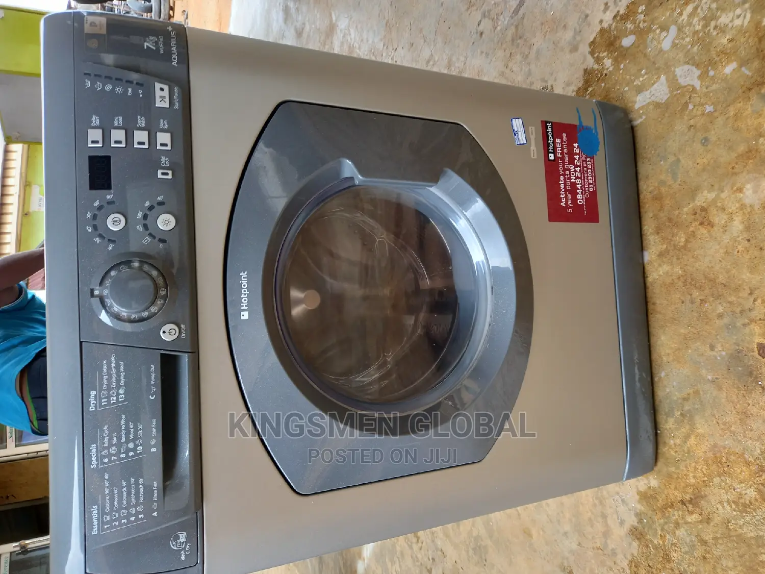 7kg/1400rpm Hotpoint Washer and Dryer