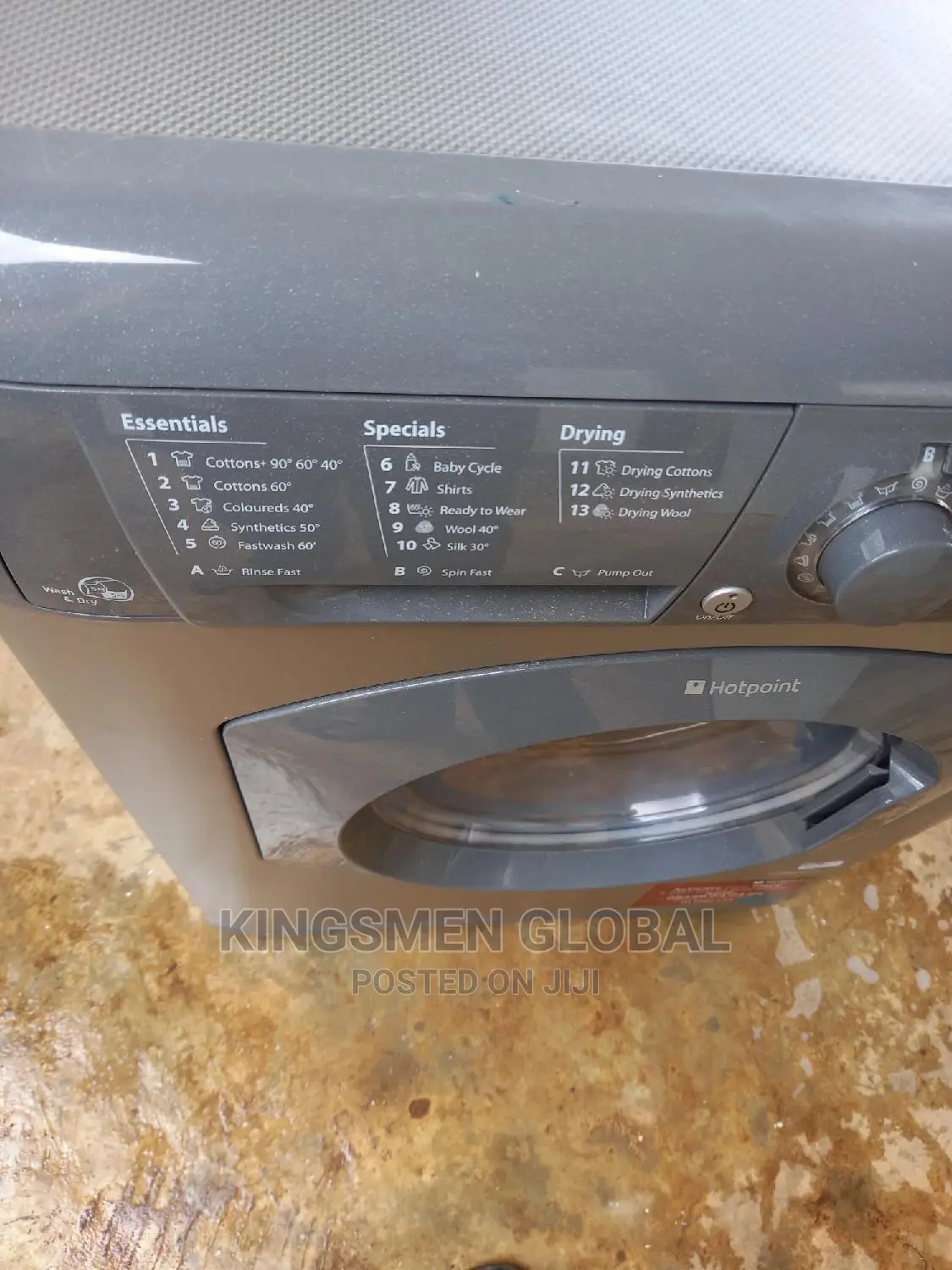 7kg/1400rpm Hotpoint Washer and Dryer