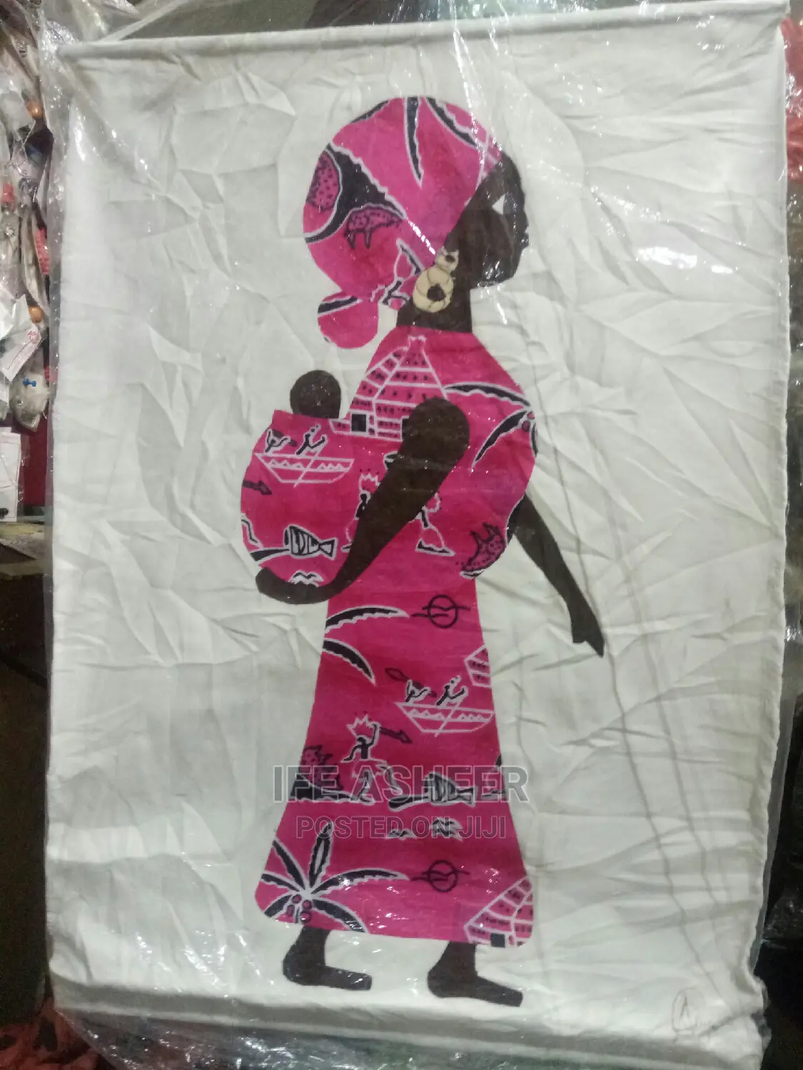 African Mother Backing Her Baby 0001