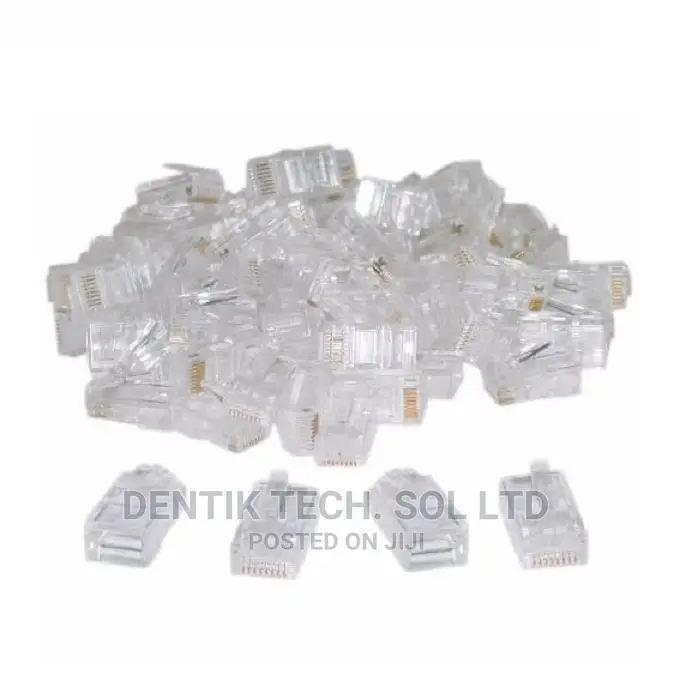 RJ-45 Cat6 Connectors - 100 Pieces