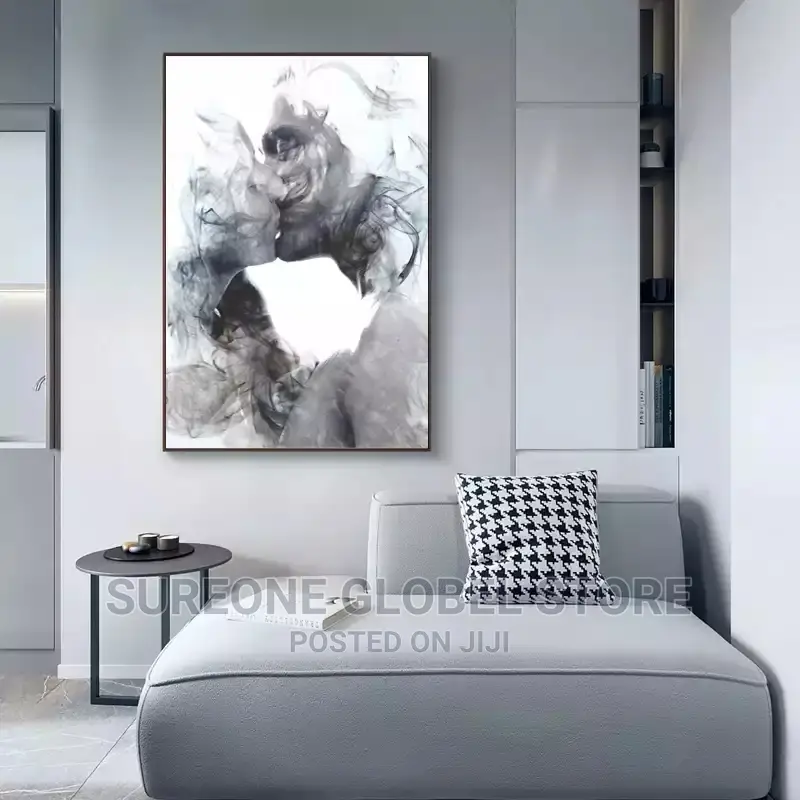 Sexy Kiss Abstract Oil Painting