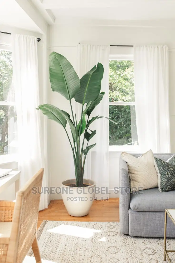 Leaves Large Artificial Banana Tree Fake Tropical Plants