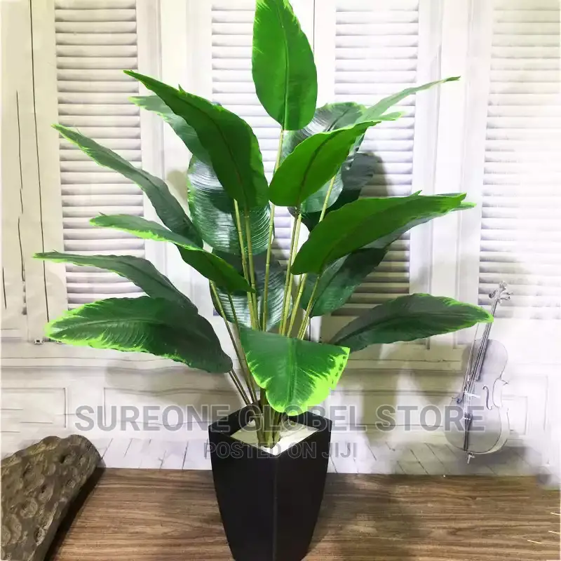 Leaves Large Artificial Banana Tree Fake Tropical Plants