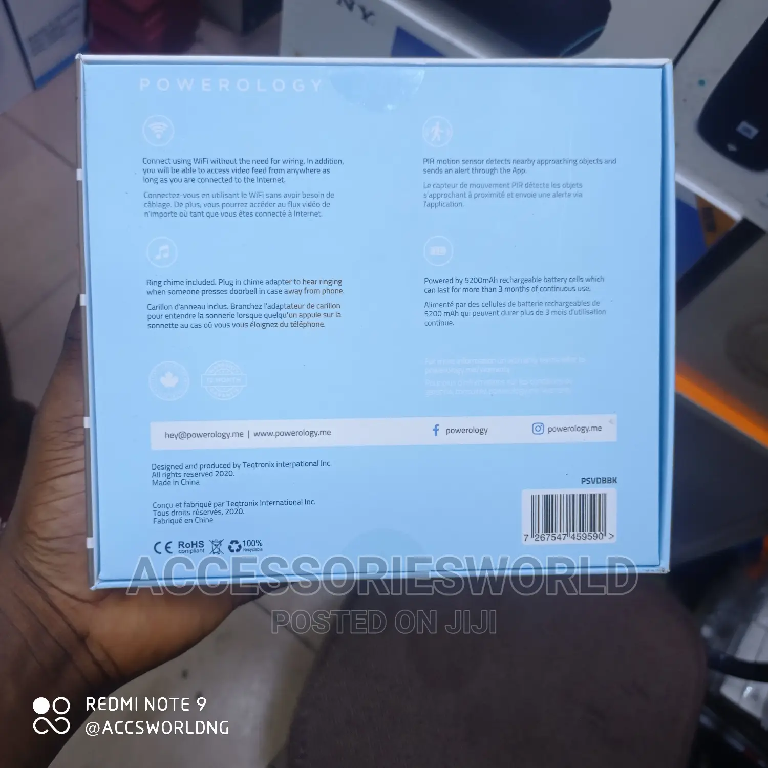 Powerology Smart Video Doorbell