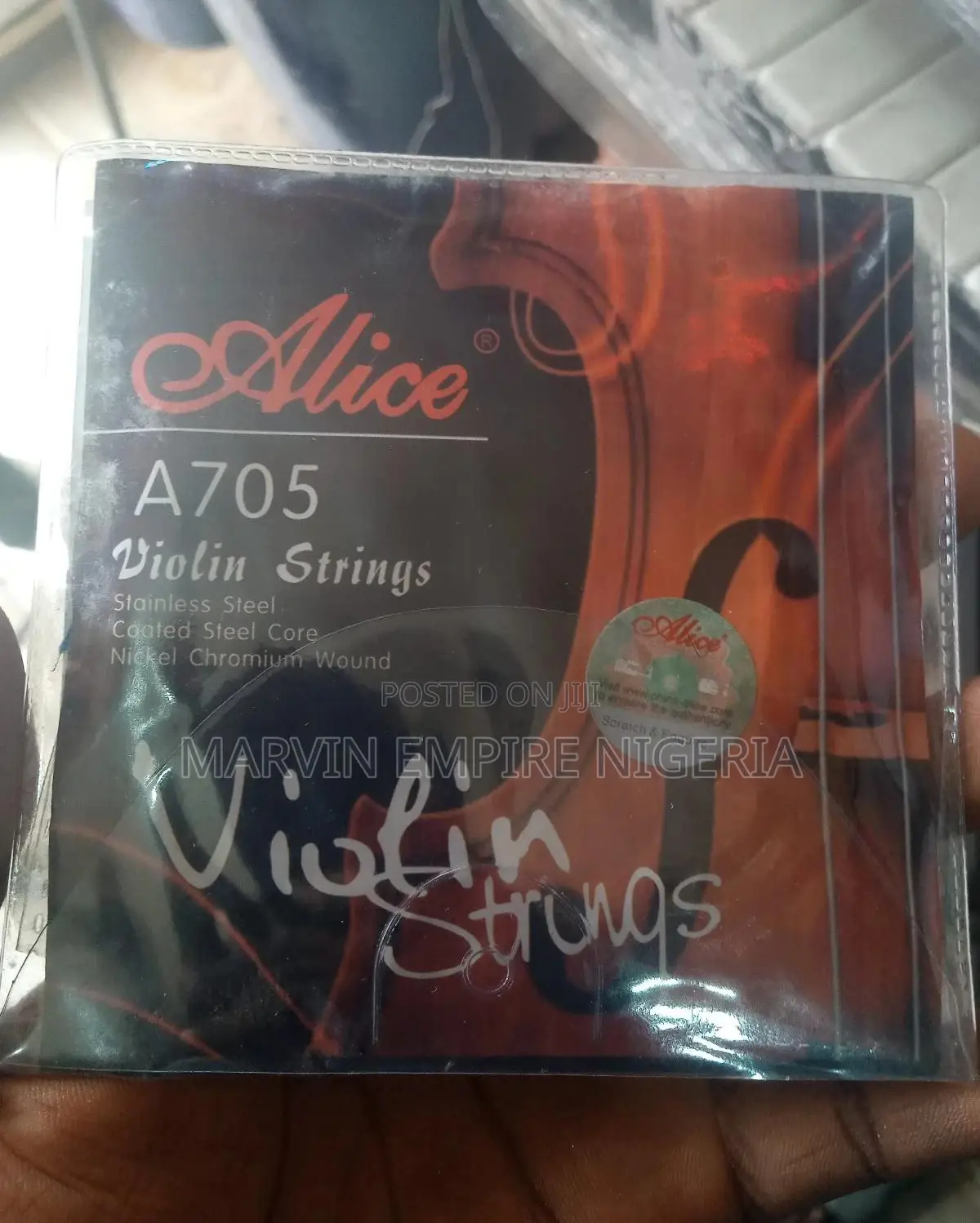 3 Sets Violin String Nickel Steel Core 1st-4th_ Alice A705
