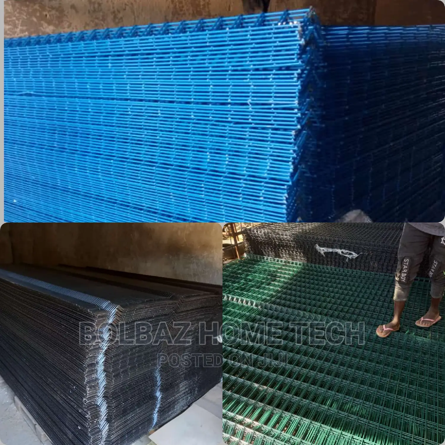 See-Through Fence; Panel Mesh(Green, Blue and Black)
