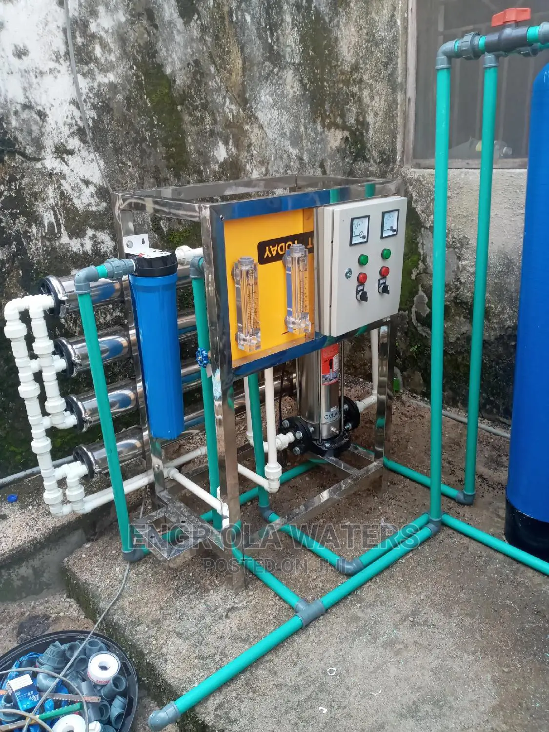 1000 Litres Per Hour Tank R O, Machine Water