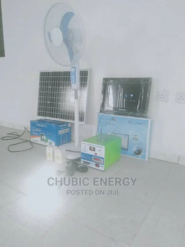 Tonobo Complete Solar Generator TV Fan Inverter Solar Panel