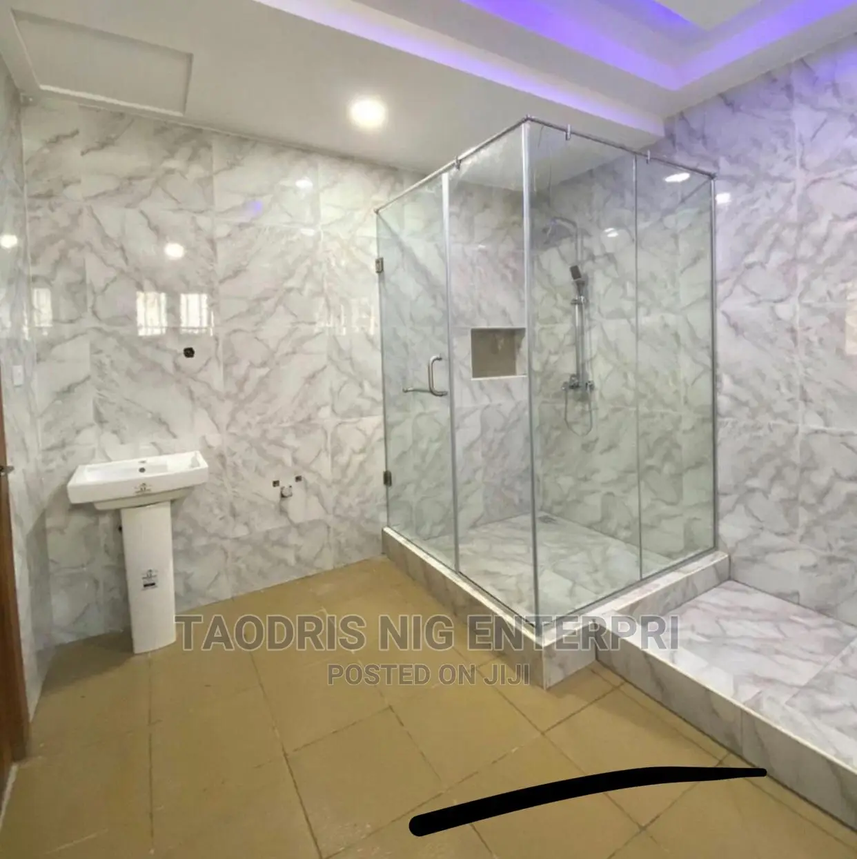 Shower Cubicle Frameless Glass Door