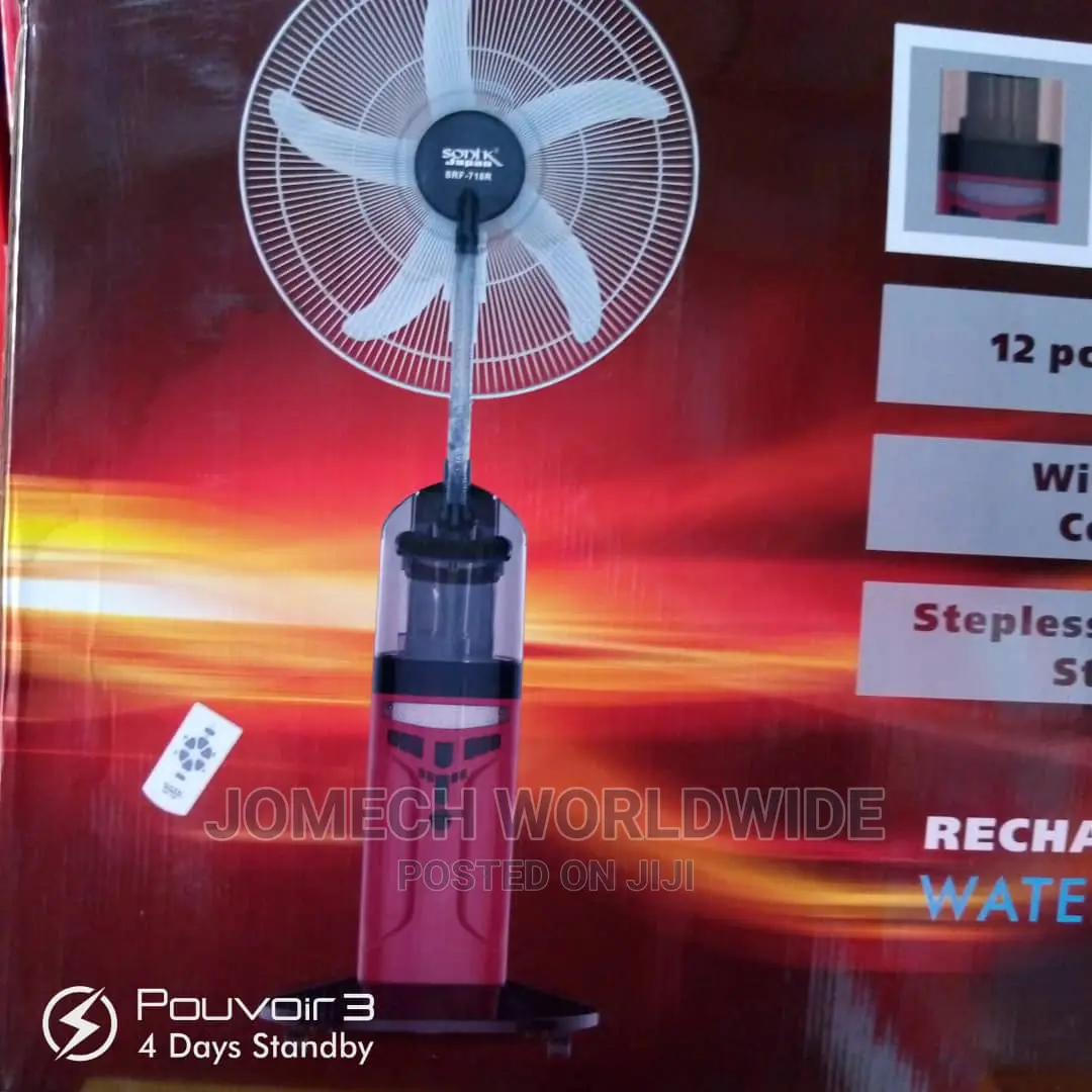 18" Sonik Japan Rechargeable Mist Fan