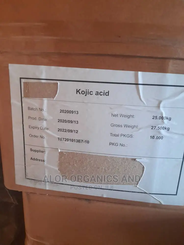 Pure Quality Kojic Acid for Sale in 25kg Cartons