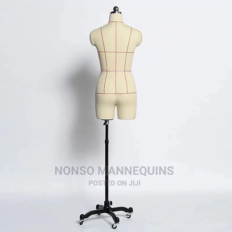 Fully Pinnable Dressform With Drapping Tape And Roller Base