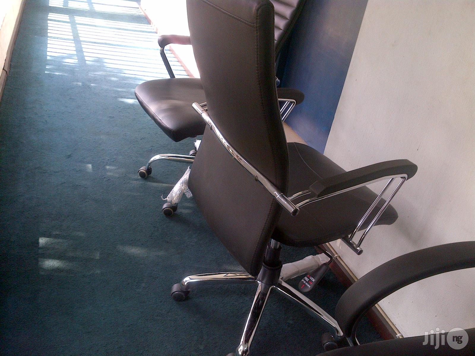 All Leather Swivel Office Chair