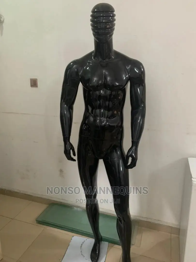 Black Fibre Glossy Male Display Mannequin