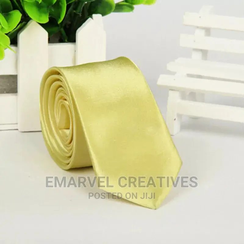 New Mens Stylish 5cm Skinny Solid Color Neck Tie Necktie