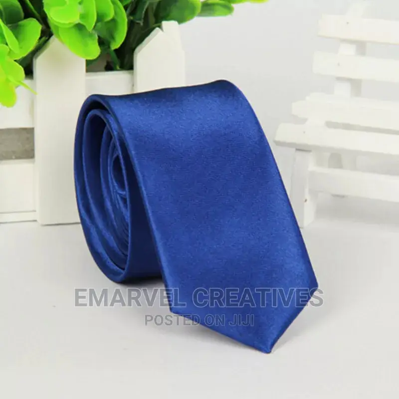 New Mens Stylish 5cm Skinny Solid Color Neck Tie Necktie