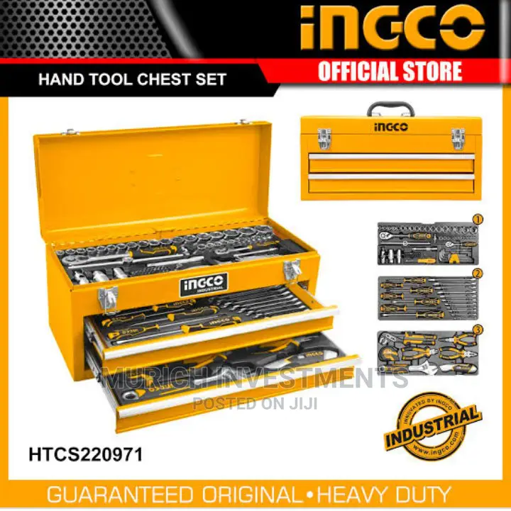 132pcs Industrial Hand Tool Chest Set