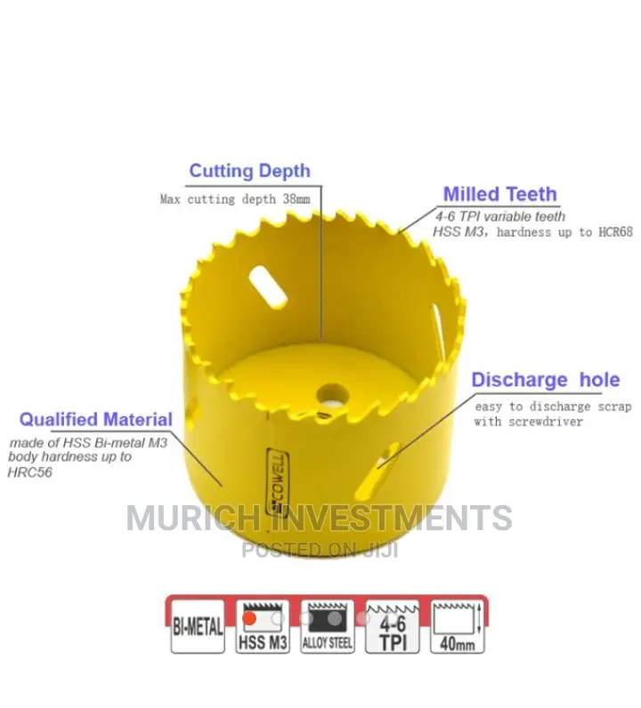 Hole Saw Cutting Drill Bit Set for Metal and Wood