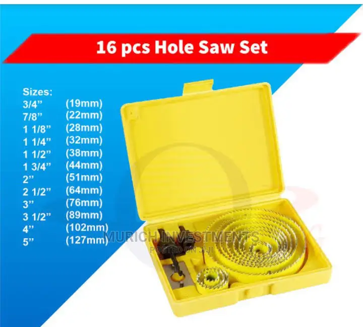 Holesaw Wood, Plasterboard, Plastic Thin PVC Cutter Set