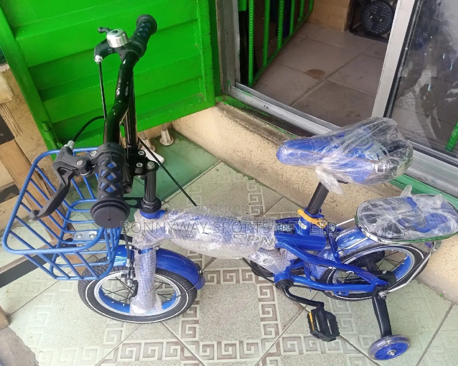 Size 12 Kids Bicycle With Back Carrier