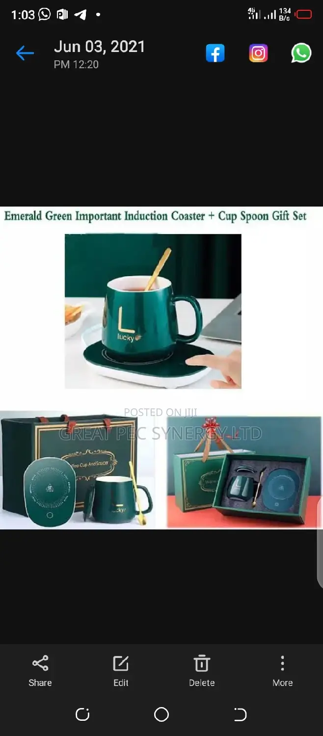 Ceramic Heating Mug Set