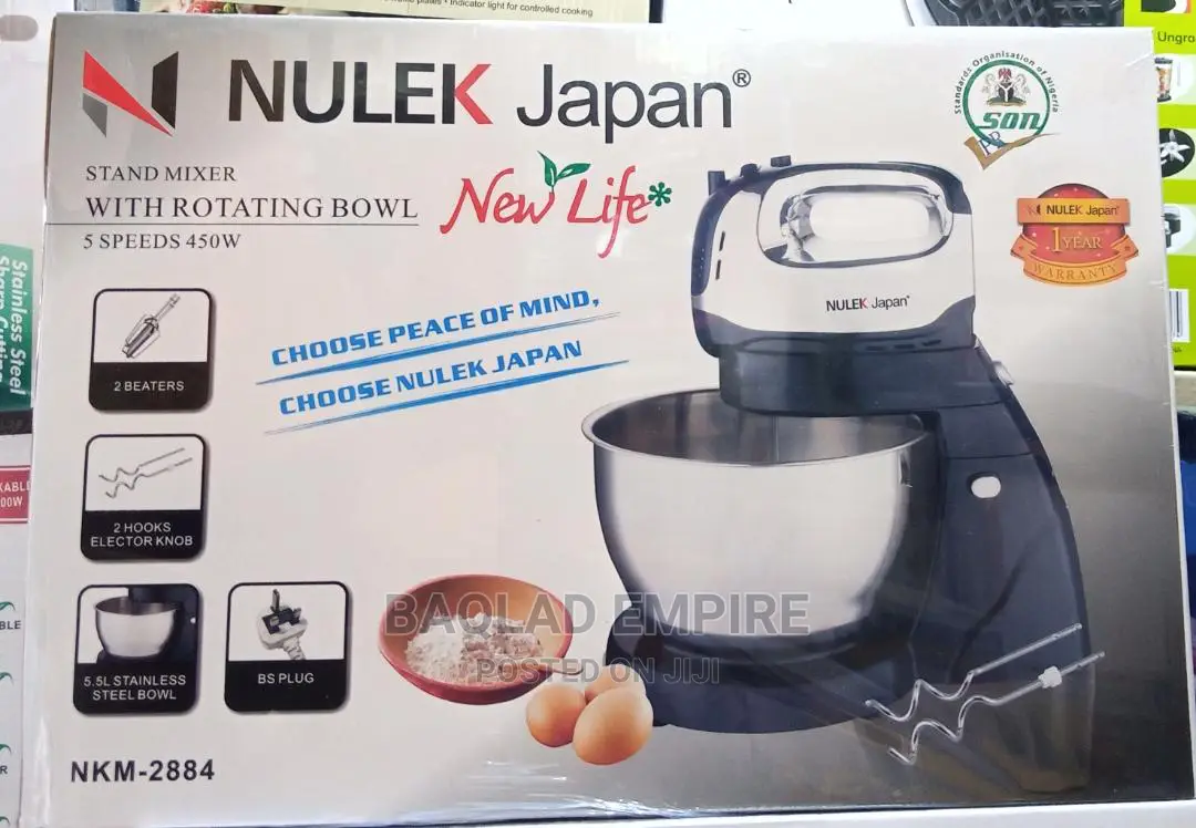 5.5 Litres Nulek Cake Mixer With a Rotating Bowl