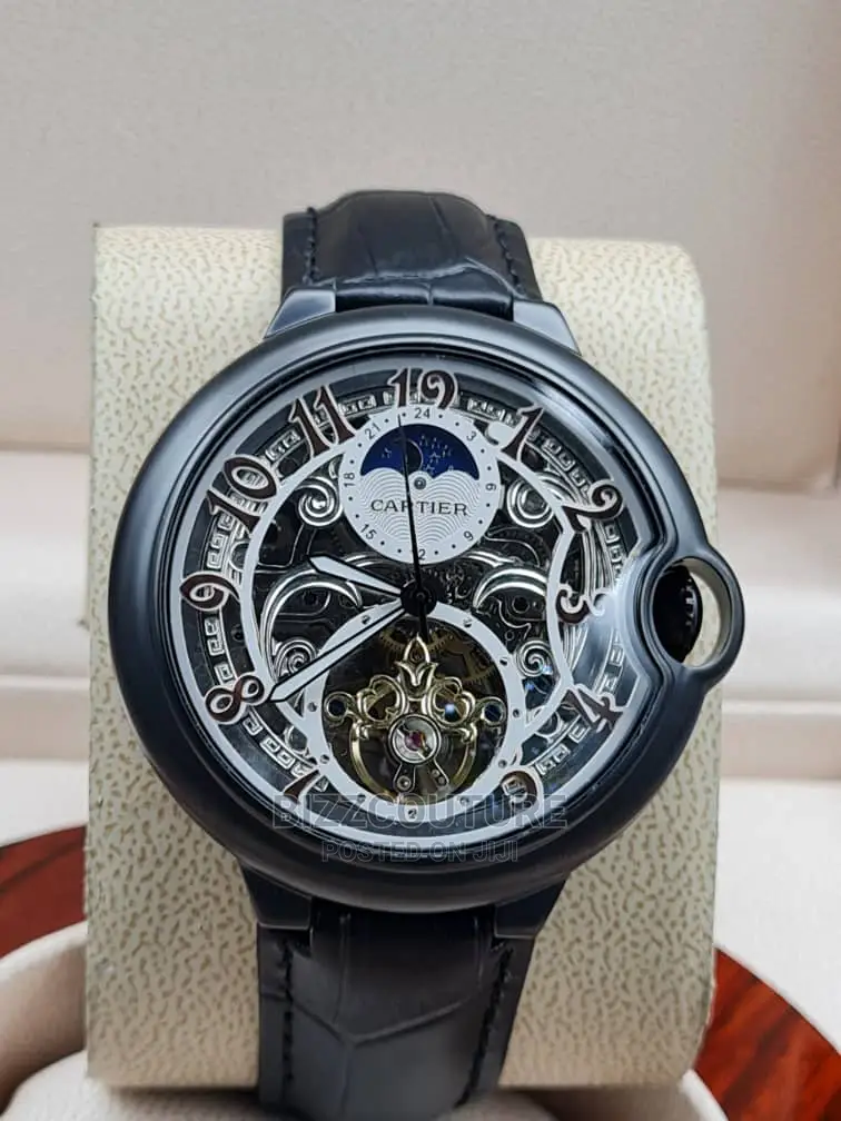 High Quality CARTIER Mechanical Leather Watch for Men