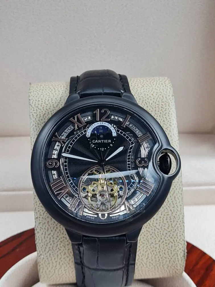 High Quality CARTIER Mechanical Leather Watch for Men