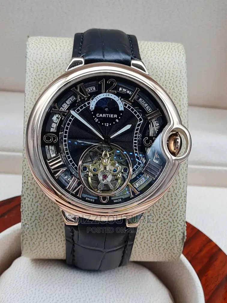 High Quality CARTIER Mechanical Leather Watch for Men