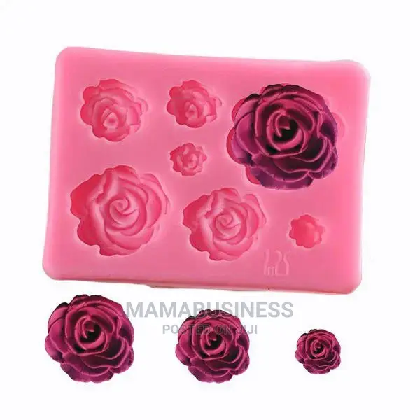 3d Rose Sugar Craft Silicone Fondant Mold