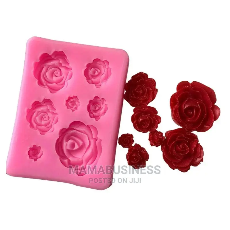 3d Rose Sugar Craft Silicone Fondant Mold