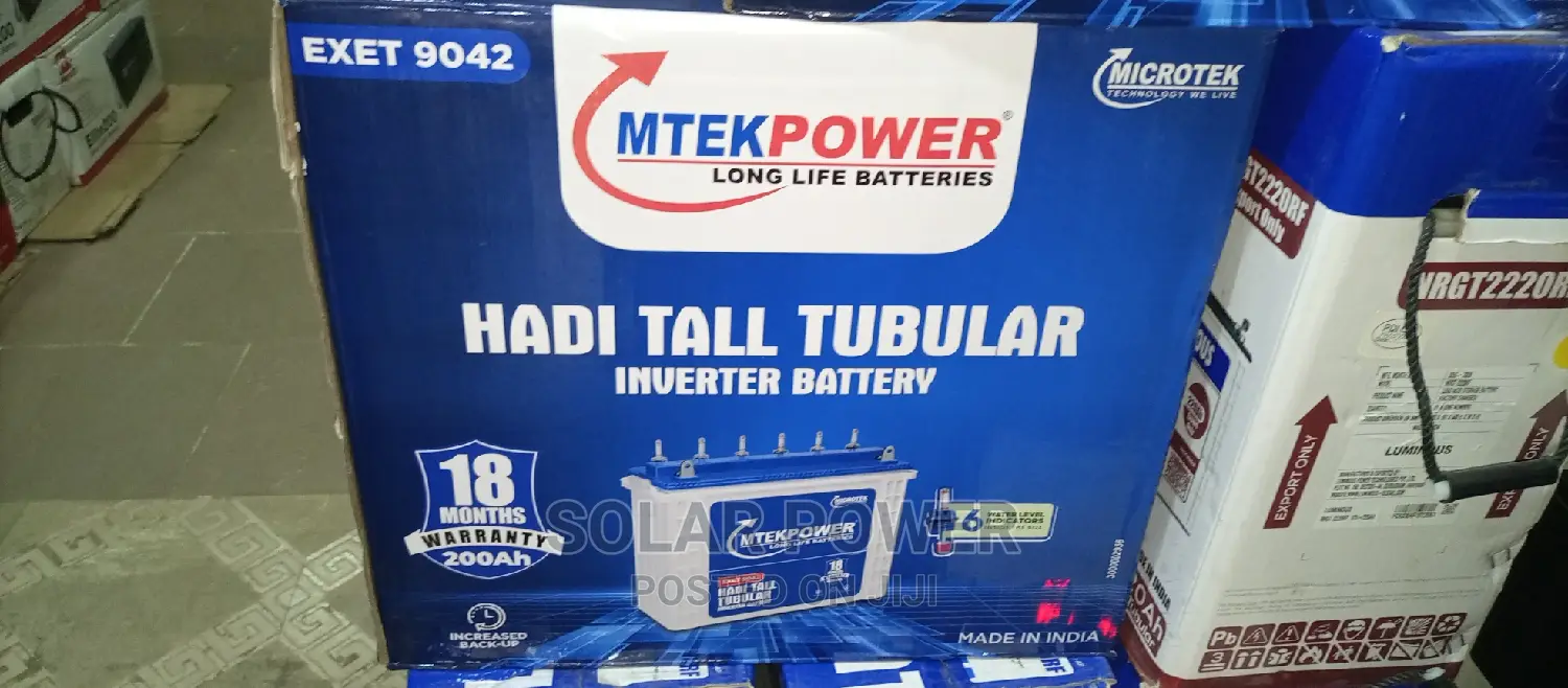 Mtekpower Tubular Battery 12v220ah