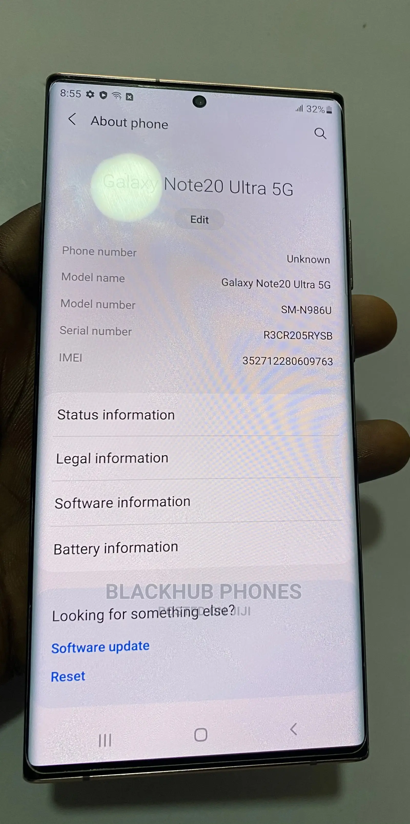 Samsung Galaxy Note 20 Ultra 5G 128 GB Gold
