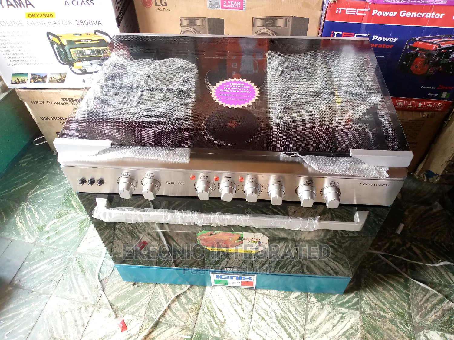 IGNIS Gas Cooker 2 Electric 4 Gas