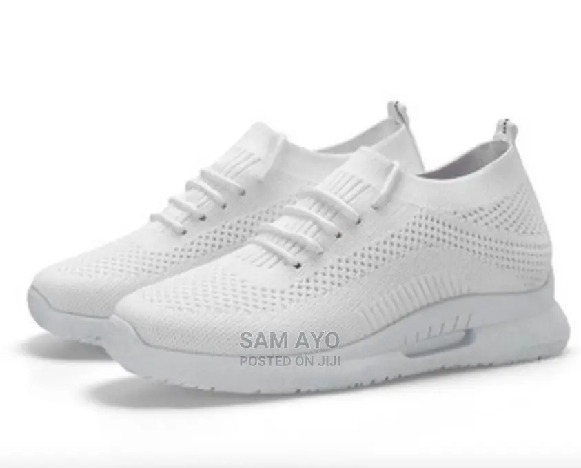Female Ladies White Sneakers