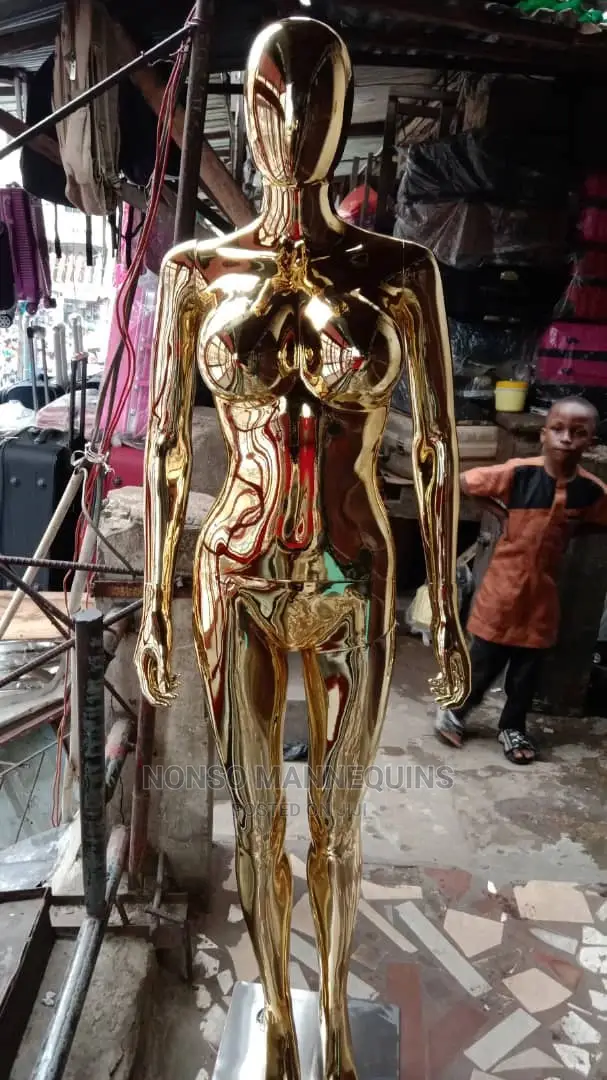 High Quality Honey Comb Size 8 Gold Chrome Female Mannequins