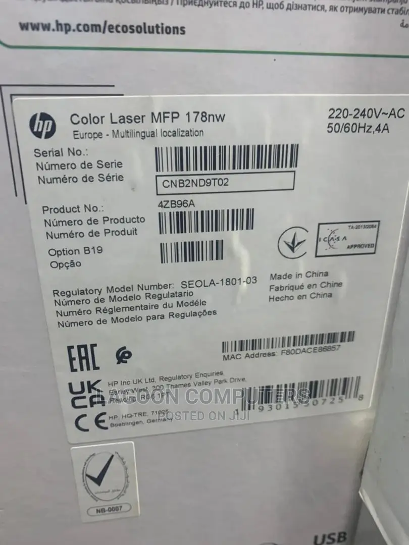 Hp Color Laser MFP 178nw(4zb96a)