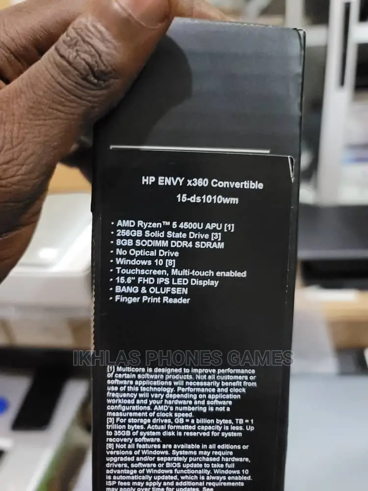 New Laptop HP Envy X360 8GB AMD Ryzen 256GB
