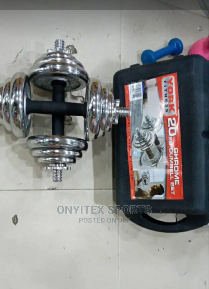 20kg Chrome Dumbell Set