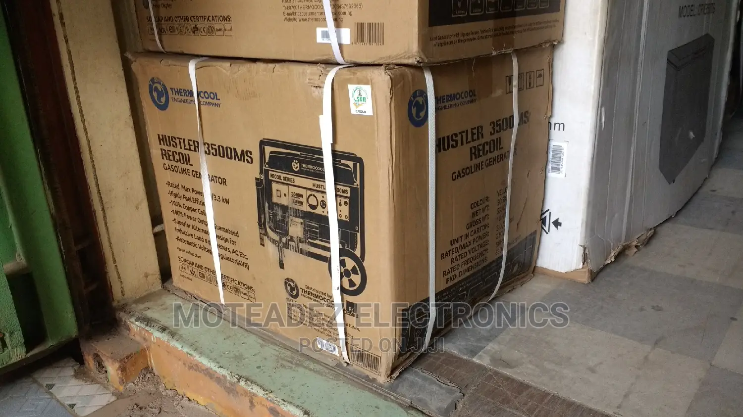 Thermocool TEC Hustler 3.75kva Manual Start Generator (400MS