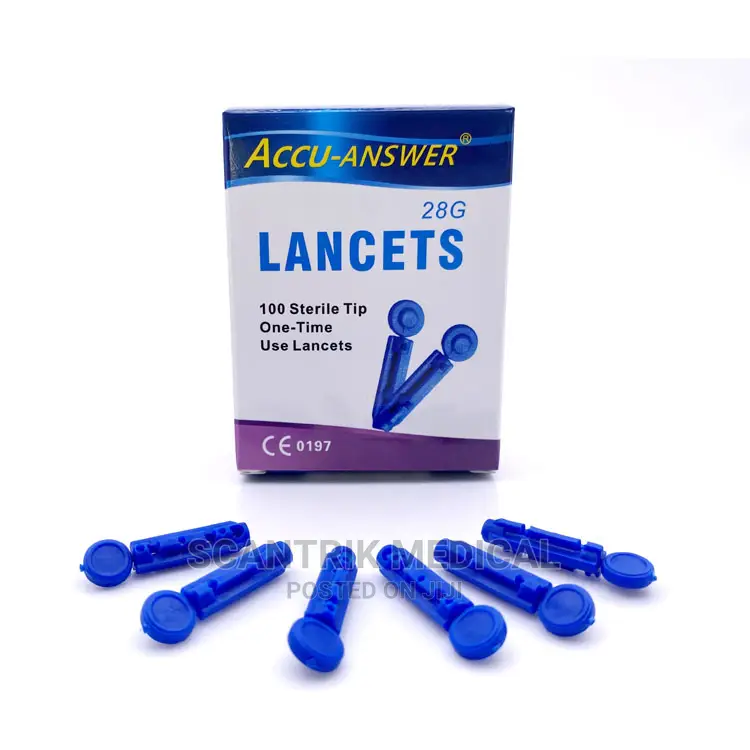 Twist-Top Blood Lancet Blue
